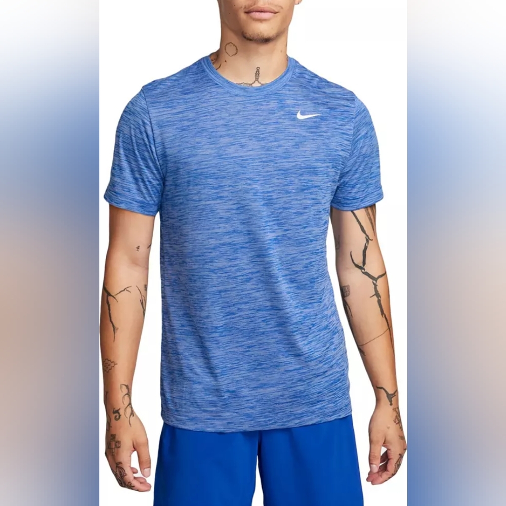 NWT Nike Men's Dri-FIT Legend Veneer T-Shirt Game Royal Small NESSA589-494
